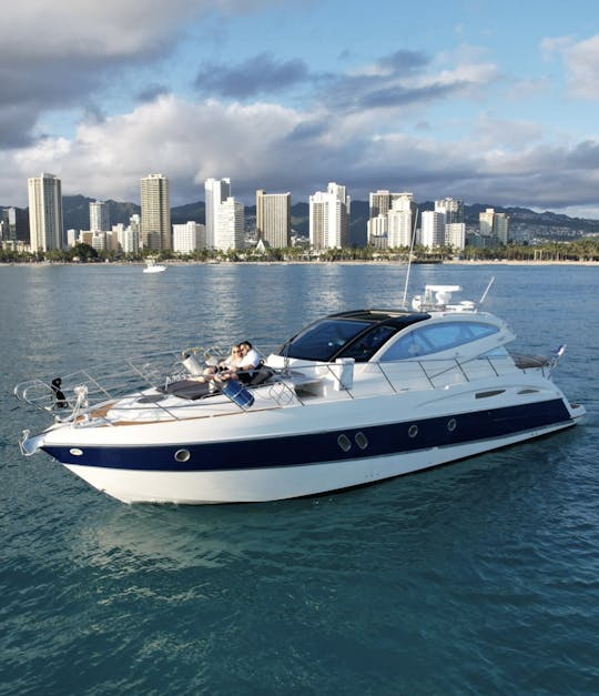 Cranchi Mediterranee 47HT Luxury Power Yacht Charter in Honolulu, Hawaii