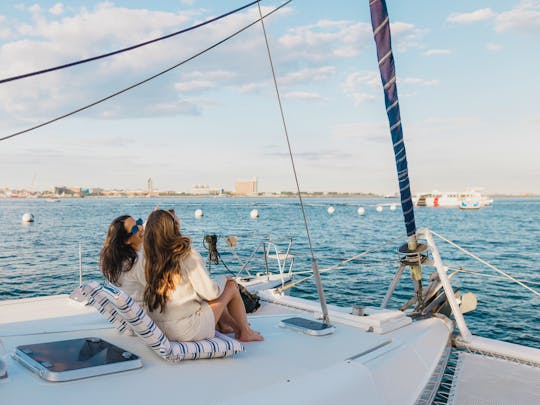 Elegant 43ft Catamaran: Experience Boston Harbor in Style! 