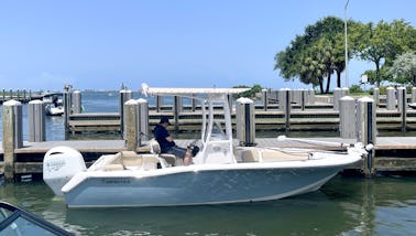 AVAILABLE. BOOK NOW!  2022 21ft Tidewater Center Console, 150ph Low Hours