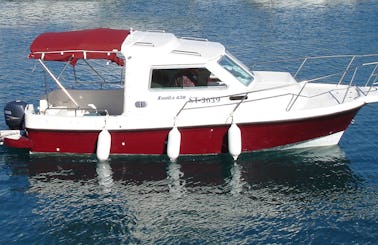 Relax in Dalmatian coast with Nautika 650 Cabin Boat