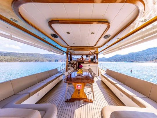 Experience Kas Turquoise Blue Coast in Kalkan, Antalya with the 42ft Custom Boat