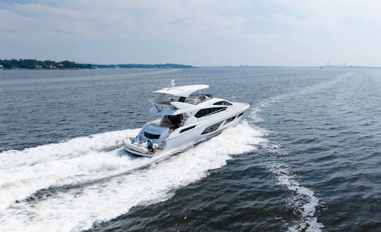 70 foot Sunseeker Manhattan Yacht in NYC