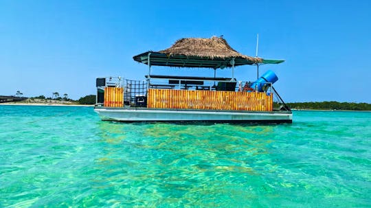 Tiki Pontoon Excursion Crab Island -3 Hour Private