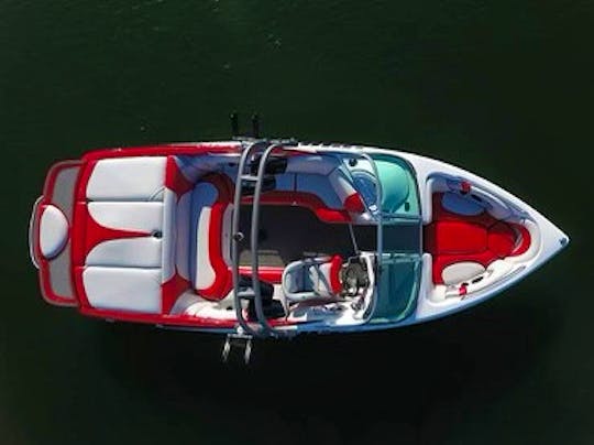 2014 Sanger Wake Surf Boat for rent at Shaver & Bass Lake, Ca