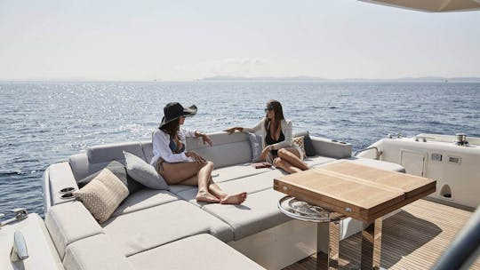 Prestige 590 Jeanneau Power Mega Yacht Charter in Saint-Tropez