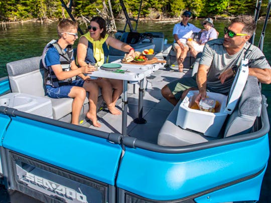 Ultimate Lake Escape: All-Inclusive Fun Aboard Our Sea-Doo Pontoon!