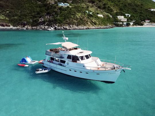 Luxurious 55ft  private American Trawler around St Martin, Anguilla, Pinel