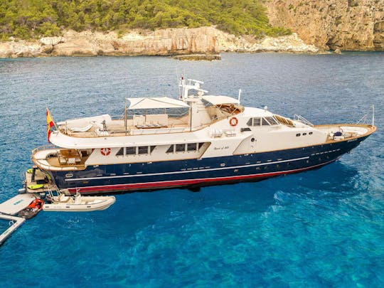 110ft CRN Ancona Power Mega Yacht Rental  in Eivissa, Illes Balears