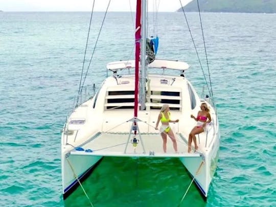 Catamaran Leopard 40 élégant, parfait pour les aventures aux Seychelles