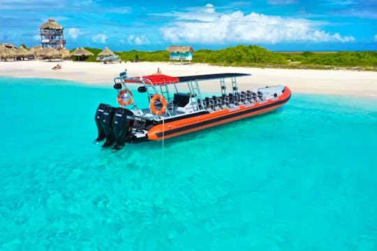 Adrenaline experience! Charter 40ft Powerboat RIB in Curaçao (max. 18 pax)