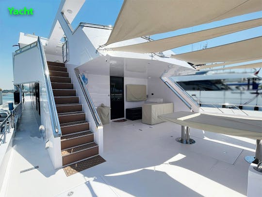 Luxury Yacht Charter with a Crew, 144ft, 25 guests in Abu Dhabi