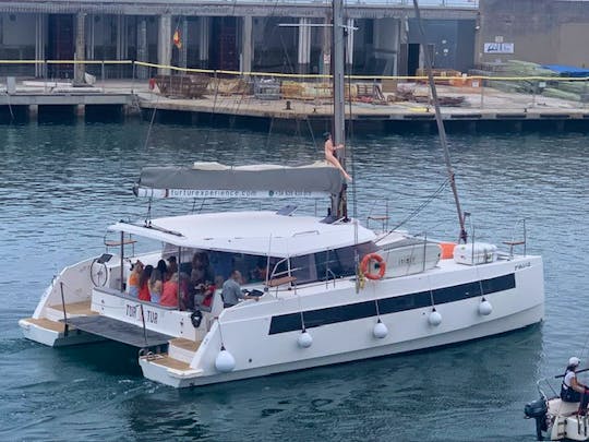 Sailing Catamaran for 30 Guests in Barcelona
