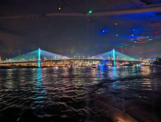 City lights and bridge tour aboard Classic Fantail Launch in Portland, Oregon