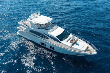 *FREE HOUR * Elite 88’ Azimut Yacht Charter – Cruise, Celebrate, Unwind* 
