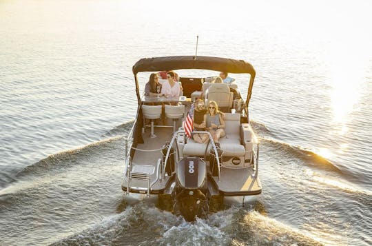 Barletta 25' Ultimate Entertainer de 300 cv - acessórios aquáticos incluídos