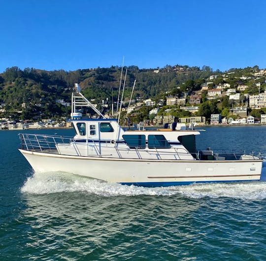 Parties and bay cruises on San Francisco Bay with the 43' Delta Yacht