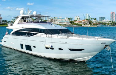 Power Mega Yacht 88ft Princess in Miami!!!