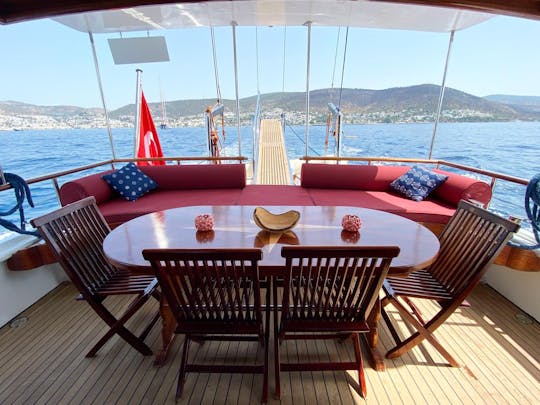 Barco privado diário em Bodrum | Sailing Gullet de 65 pés