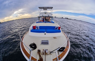 Chris Craft 45 Commander Yacht charter and tours in the Miami area!