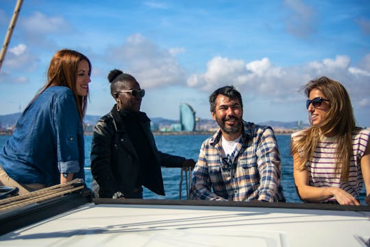 Barcelona Sightseeing Sailing with Professional and Multilingual Guide