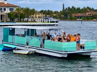 Fort Lauderdale Largest Pontoon Charter - 53' Long - Up to 49 Guests
