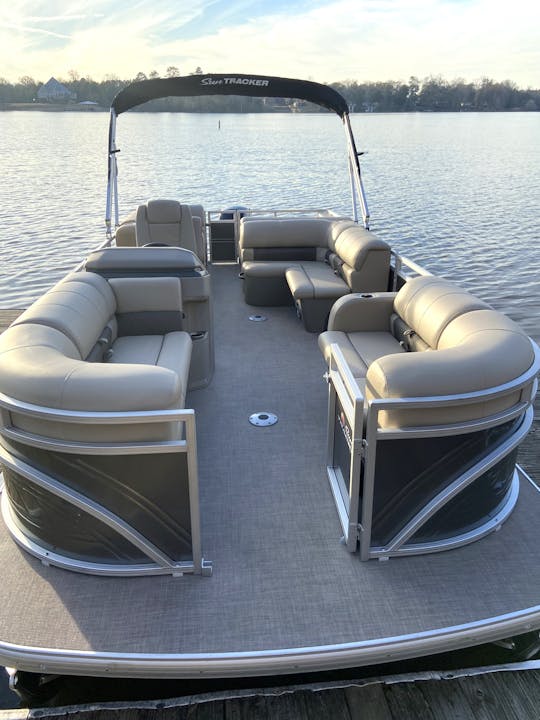 ☀️ NOUVEAU ponton SunTracker 2024 ! Lac Martin, lac Jordan, rivière Alabama et plus encore !