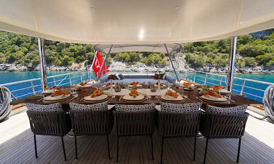 T.Y. 6 Cabins 131ft Luxury Sailing Gulet