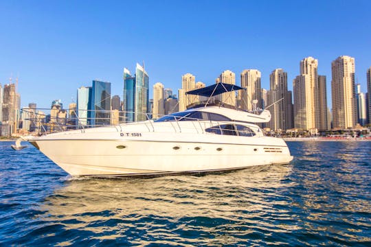 58 Ft Yacht Rental in Dubai with Captain and Crew (Azimut Yacht for 28 persons)