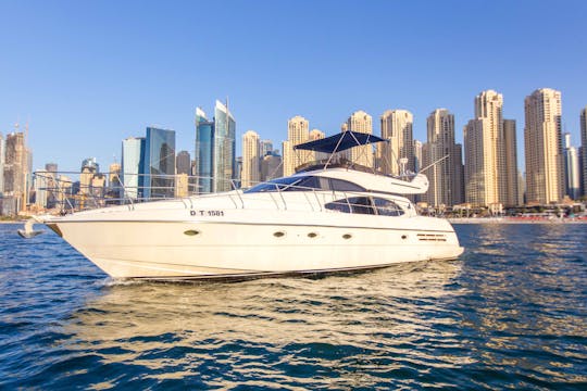 58 Ft Yacht Rental in Dubai with Captain and Crew (Azimut Yacht for 28 persons)