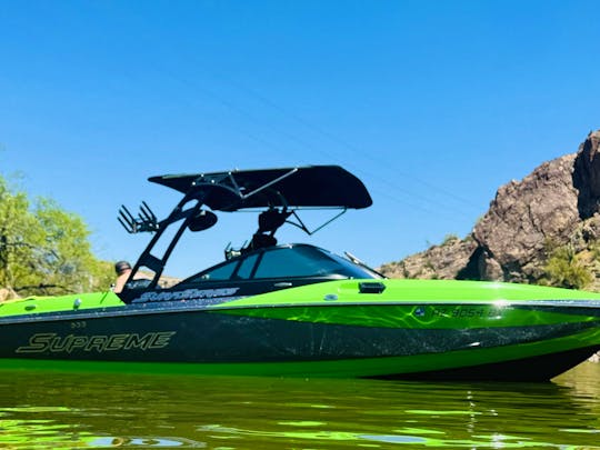 Come Dew The Dew! Mountain Dew and Supreme Collab WakerSurf Boat!! 