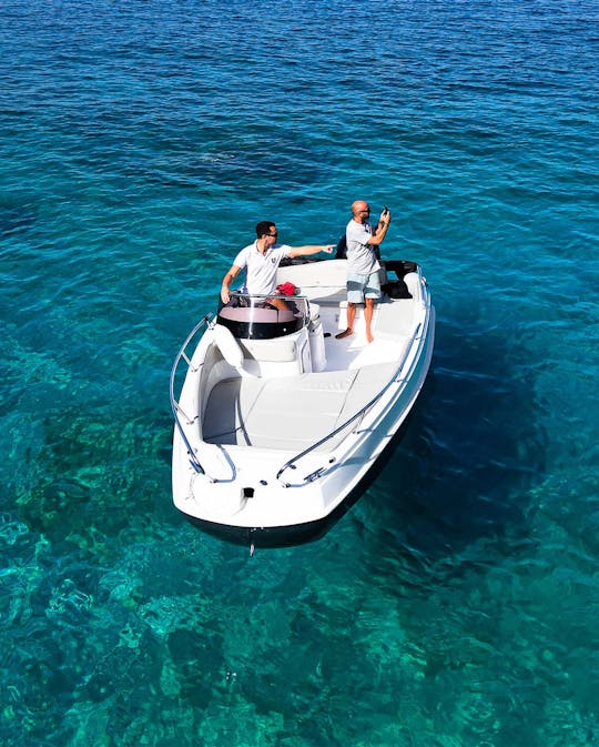 21ft Eden Deck Boat Rental in Skiathos, Greece