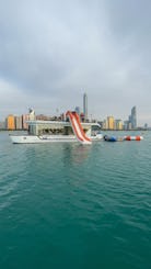 Descubra a beleza do litoral de Abu Dhabi com um barco Sunshine