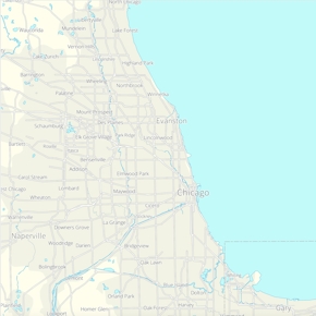 A map of Chicago