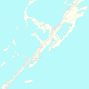 A map of Key Largo