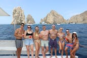 Trimarã privado de 42 pés com tudo incluído para aventuras de mergulho com snorkel em Cabo San Lucas