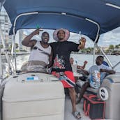 28ft Pontoon boat in Hollywood, Florida.