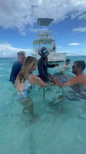 Private Custom Charter, Stingray City, Coral Reef Snorkeling, Starfish 34ft