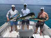 Fishing Charter On 31ft ''Why Knot?'' Sport Fisherman Yacht in Cozumel, Mexico