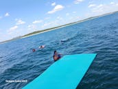 Ponton à deux étages de 29 pieds avec location de toboggan à Canyon Lake, Texas