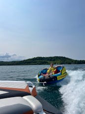 Wake Surfing Torch Lake!  Wakeboard, Surf, Foil, Tube, Hang up to 10 people