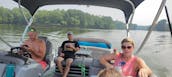 150HP Luxury 2023 Bennington Pontoon Boat on Lake Oconee