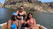 Enjoy a carefree day at Saguaro Lake with Captain Sheldon on a new 2024 wakeboat