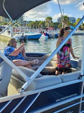 2022 New 24ft Southbay Pontoon Boat Rental up to 12 people in Clearwater FL