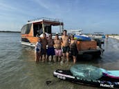 Double Decker Party Hut Pontoon Rental in North Myrtle Beach