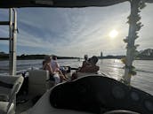 Double Decker Party Hut Pontoon Rental in North Myrtle Beach