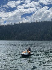 Doing It Big jet ski rental in beautiful Lake Tahoe.  High end jet ski with sound system that will take you around the lake pretty fast.