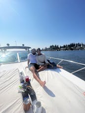 Best Luxury Charter in Kirkland!  Beautiful Avanti 43 foot Euro Style Express.