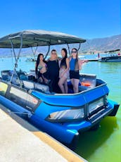 2023 Supercharged Sea-Doo Switch Sport Pontoon for cruising and tubing