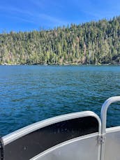 24 ft tritoon let's go to the top of the island Emerald Bay 