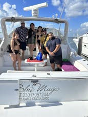 38ft Troyan Motor Yacht Charter in Cancún - Explore Isla Mujeres & More